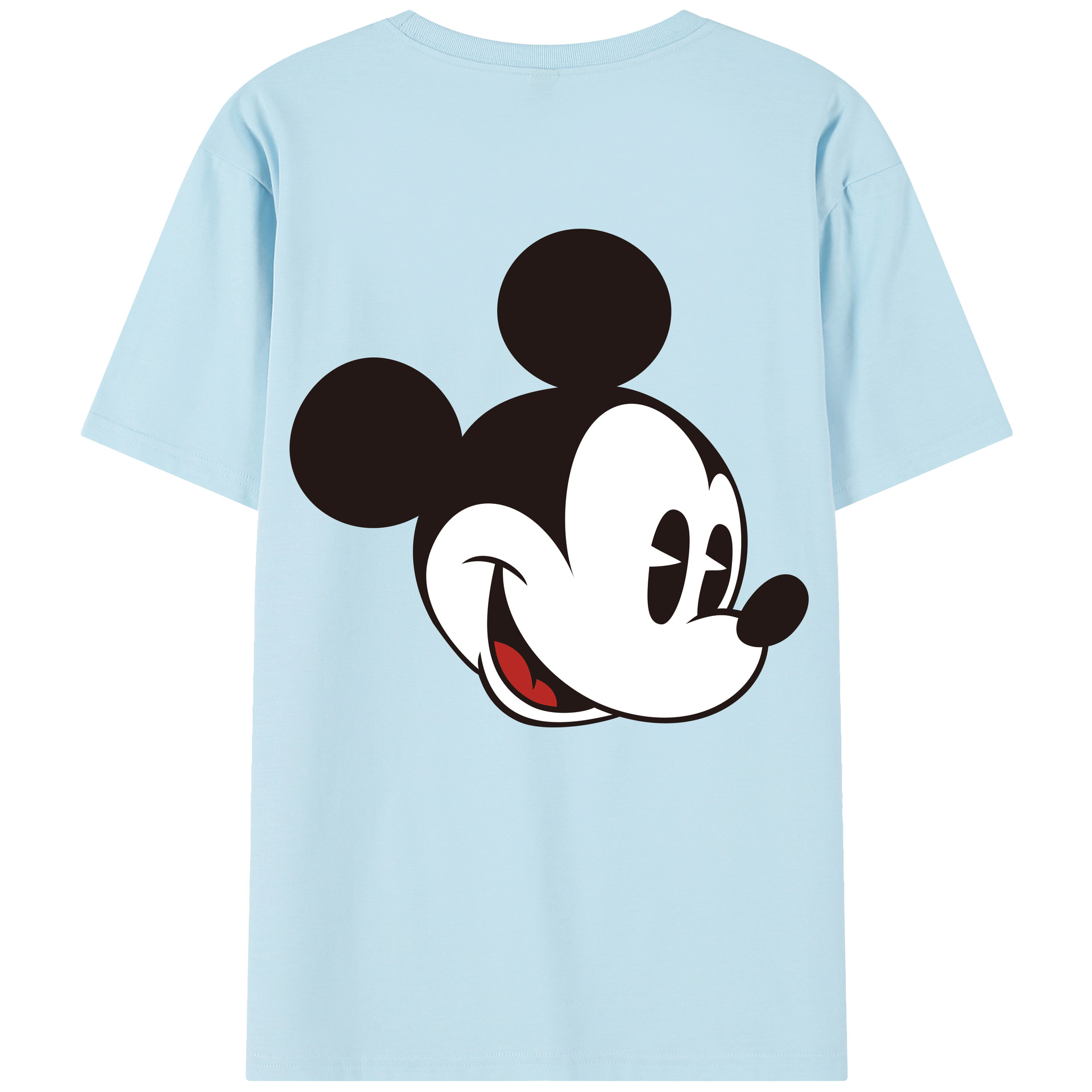 （画像用） ミッキーマウス Mickey Mouse 綿100％半袖Tシャツ（背面プリント）